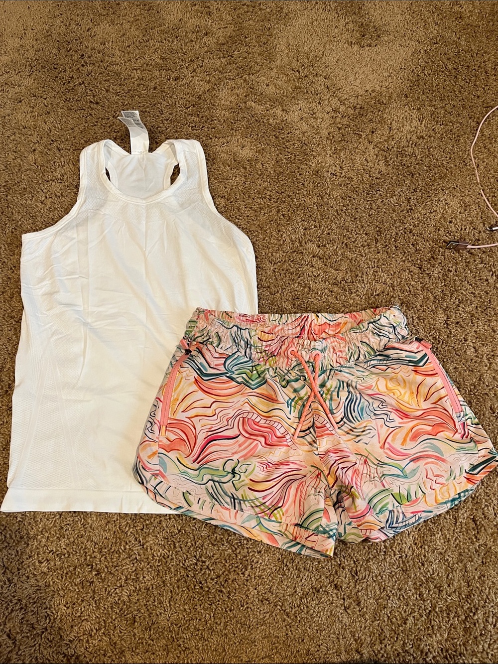 Athleta Girl Tank Top and Shorts, Size 12